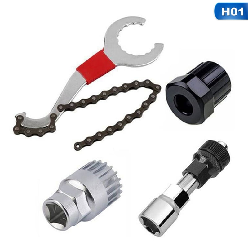 Bicycle Crank Chain Axis Extractor Removal Repair Tool Kit Mountain Bike MTB Set 