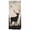 Brown, variant on Vintage Forest Deer Door Curtains for Door Window, French Sidelight Front Back Door Curtains With Tieback, Rustic Country Wildlife Woodland Kitchen Rod Pocket Drapes Panel, 25"x40"