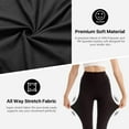 thumbnail image 4 of High Waisted Leggings for Women - Full Length Capri Buttery Soft Yoga Pants for Workout Athletic, 4 of 7
