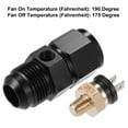 thumbnail image 4 of Unique Bargains 1 Set Auto Engine Temperature Cooling Fan Switch Thread-On AN Fitting Adapter 12AN 190'F On-175'F Off, 4 of 6
