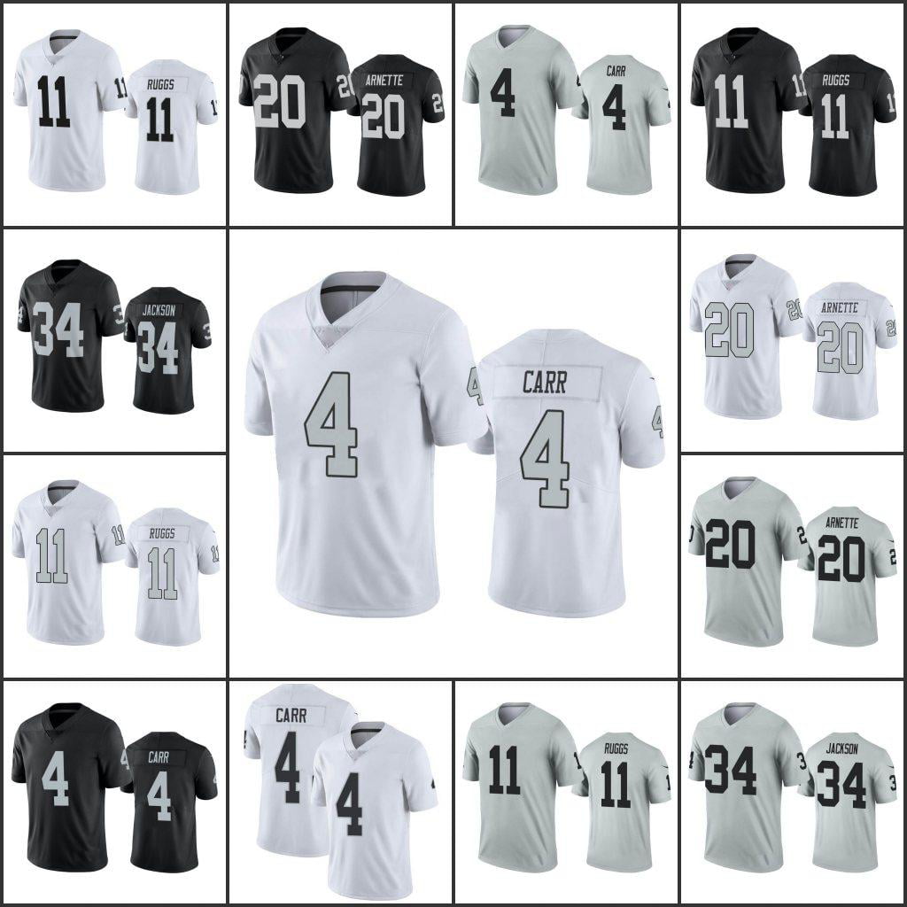 NFL_Jerseys Jersey Las Vegas''Raiders''Men #4 Derek Carr 34 Bo Jackson 11  Henry Ruggs 20 Damon Arnette''NFL'' Limited Jersey 