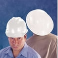 thumbnail image 2 of MSA 454734 V-Gard Full-Brim Hard Hat With Staz-on Pinlock Suspension | Polyethylene Shell, Superior Impact Protection, Self Adjusting Crown Straps - Standard Size in Orange, 2 of 2