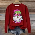 thumbnail image 1 of Chandail pour Femmes Jovatis Automne, Mode de Noël Chandail Décontracté à Manches Longues à Col Rond Imprimé pour Femmes, Hauts Blouse, 1 of 3