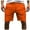 Orange, variant on Icvfdpl Casual Shorts For Men Loose Comfortable Jeans Summer Fashion Heavyweight Knee Length Trousers Leisure Short Pants Trendy Man Outwear Gray S
