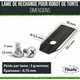 thumbnail image 3 of Tondeuse Robotique Lames en Acier Inoxydable avec Revêtement en Carbure de Titane pour une Coupe Ultra-Tranchante, Design Résistant aux Intempéries Assure l'Efficacité par Tous les Temps, Compatible avec Husqvarna, 3 of 6