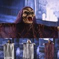 thumbnail image 2 of Muyoka 1 Uds. Colgante fantasma esposas calavera Prop casa embrujada colgante fantasma Grim Reaper accesorios de terror para la puerta del hogar Bar Club decoraciones de fiesta Muyoka Hogar, 2 of 7