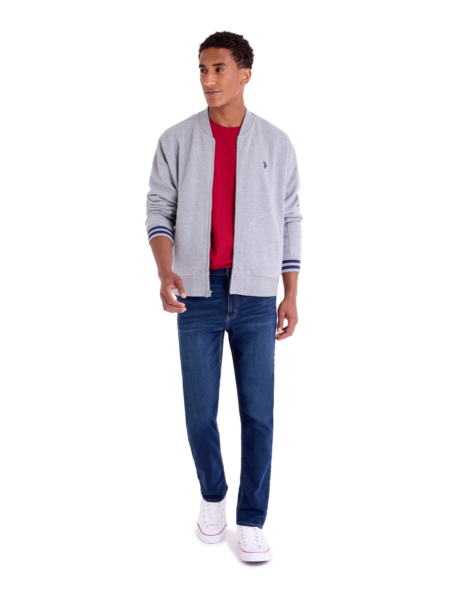 U.S. Polo Assn. Men's Slim Straight Knit Denim Jean