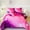 Pink Purple, variant on URBONUR 4Pcs Rainbow Twin Size Comforter Set for Girls, Pink Purple Gradient Glitter Kids Bedding Sets, Soft Galaxy Girls Bed Sets with Pillowcases for All Season