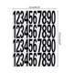 thumbnail image 3 of 5 Sheets Black Number Stickers Scrapbooking Embellishments Luggage Mobile Phone Child Helmet Computer Stickers,2 Inches, 3 of 4
