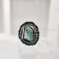 thumbnail image 2 of Natural Emerald Ring, Rough Emerald Gemstone Ring, AAA May Birthstone, Bohemian Ring, 925 Sterling Silver, Womens Ring, Christmas, Thanksgiving, Handmade, Statement Jewelry, Rough Gemstone Jewelry, 2 of 5
