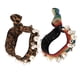 thumbnail image 5 of 2 bandas elásticas para el cabello con nudos de perlas artificiales de arcoíris y leopardo., 5 of 7