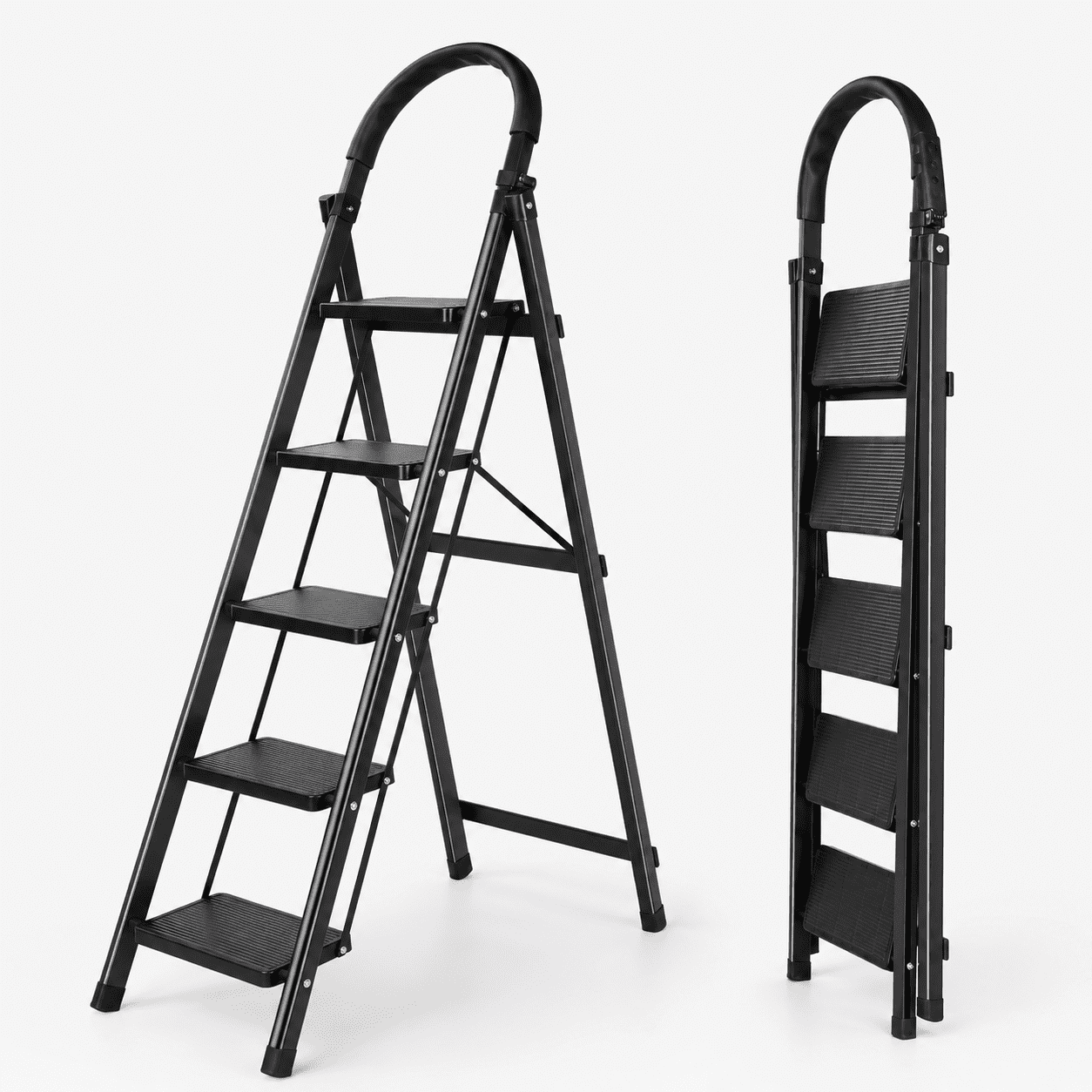 Liferecord 5-Step Folding Ladder with Cushioned Handle photo 2