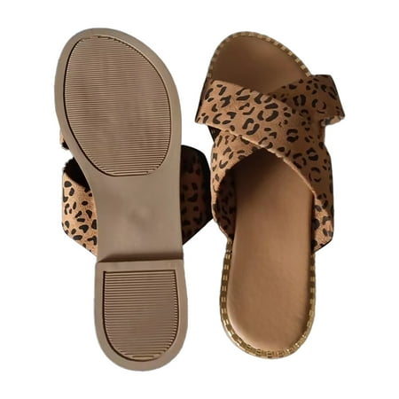 

Cathalem Women s European And American Fashion Open Toe Casual Beach Slippers Hippo Slippers for Women B 7.5