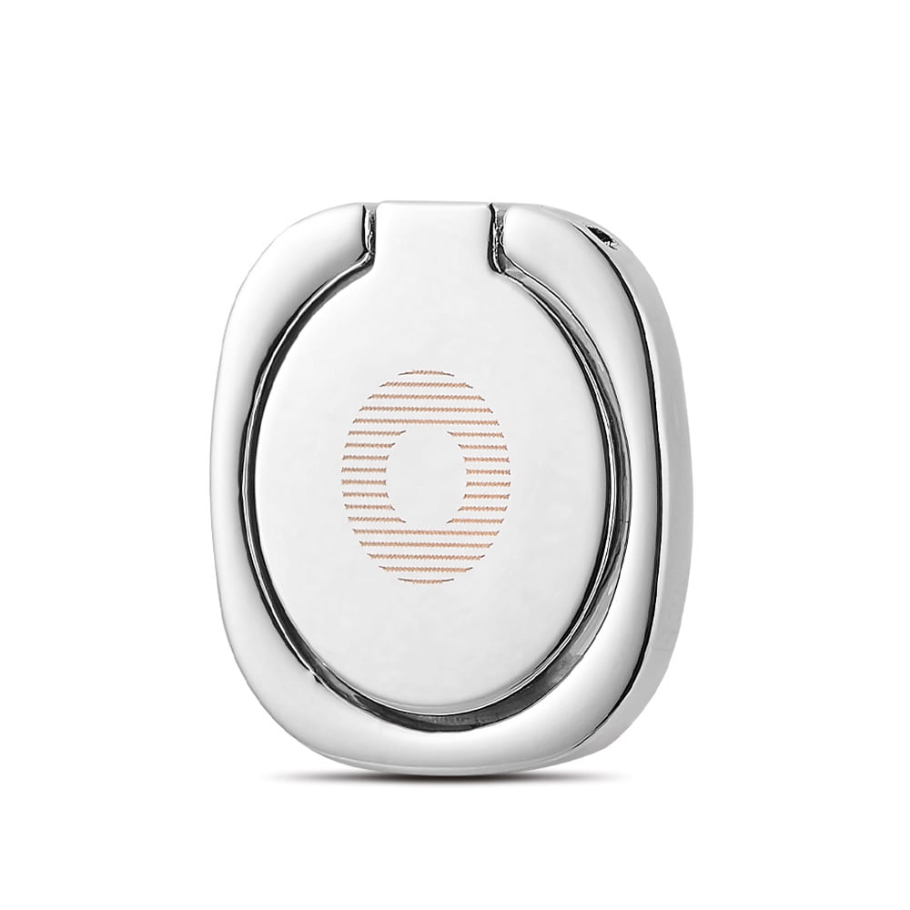 UNIVERSAL METALLIC RING STAND WITH ADHESIVE BACK - SILVER