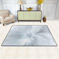thumbnail image 2 of SKYSONIC 72x48in Abstract White Area Rug, Light Spot Floor Carpet for Indoor Living Dining Room and Bedroom Area, 2 of 7
