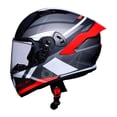 thumbnail image 4 of Casco para moto talla M cetificado bluetooth rojo, 4 of 6