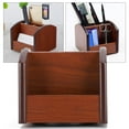 thumbnail image 1 of Portalápices Con Rotación De 360 ​​grados, Portalápices, Portalápices De Madera, Para Oficina Y Hogar Fyydes Business Card Storage Box, 1 of 8