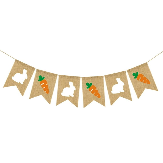 Pancartas de Pascua Gloria Decoración de primavera Colgante de conejito de pascua