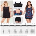 thumbnail image 5 of RELLECIGA Women's Mesh Tankini with Shorts Swimsuit 2 Piece Bathing Suits for Women Plus Size, 5 of 13