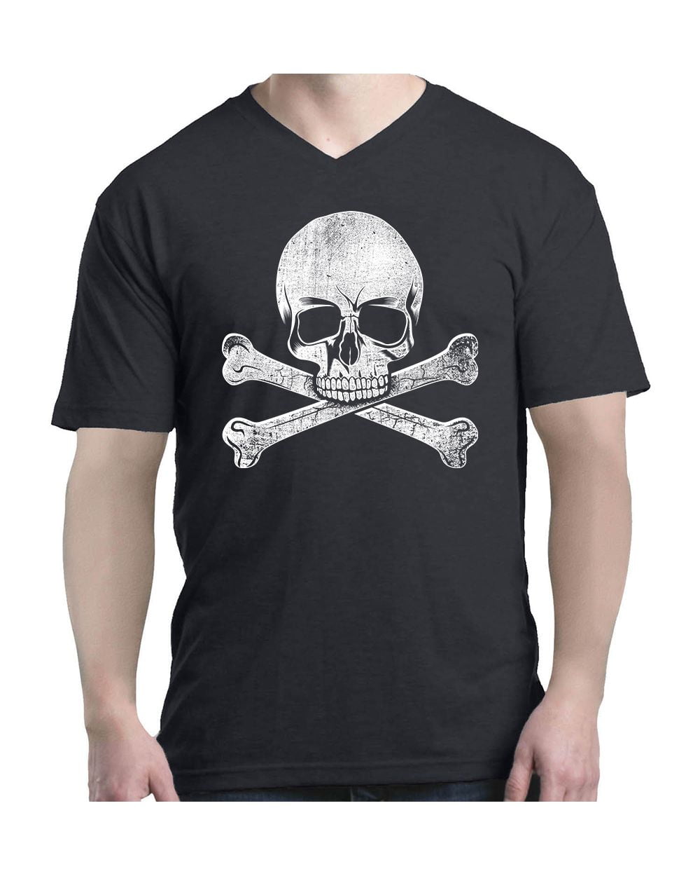 Crossbones V-Neck T-Shirt Shirts 
