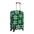 thumbnail image 3 of Kdxio Christmas Pattern At Buffalo Plaid Pattern Luggage Cover for Travel,Elastic and Durable,Fits 18-32 Inch,Anti-Scratch Suitcase Protector, 3 of 9