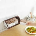 thumbnail image 2 of 4 Compartments Seasoning Storage Box Multipurpose Easy to Clean Spice Jar Seasoning Container with Lid for Home Kitchen Restaurant, 2 of 9