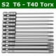thumbnail image 3 of Juego de 11 puntas Torx hexagonales de seguridad de largo alcance para destornillador a prueba de manipulaciones, 3 of 5
