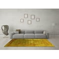 thumbnail image 3 of Ahgly Company Machine Washable Indoor Rectangle Oriental Yellow Industrial Area Rugs, 8' x 12', 3 of 4