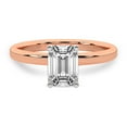 thumbnail image 5 of IGI Certified 4 Carat Emerald Shape Lab Grown Diamond Engagement Ring | 14K Rose Gold | Solitaire Diamond Ring | FG-VS1-VS2 Quality Friendly Diamonds, 5 of 7