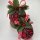 thumbnail image 5 of 6cmBolas de NavidadBola de tela escocesa Bola de tela navideña Decoración navideña Bola de tela Colgante navideño/relleno-espuma, apariencia-tela, hojas-plástico/(6*6*7,15), 5 of 14