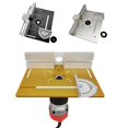 Bosisa Aluminum Router Table Insert Plate Wood Milling Flip Board