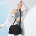 thumbnail image 4 of QYMHOODS Waterproof Travel Duffel Bag with Multi-Pockets and Luggage Strap,Black, 4 of 6