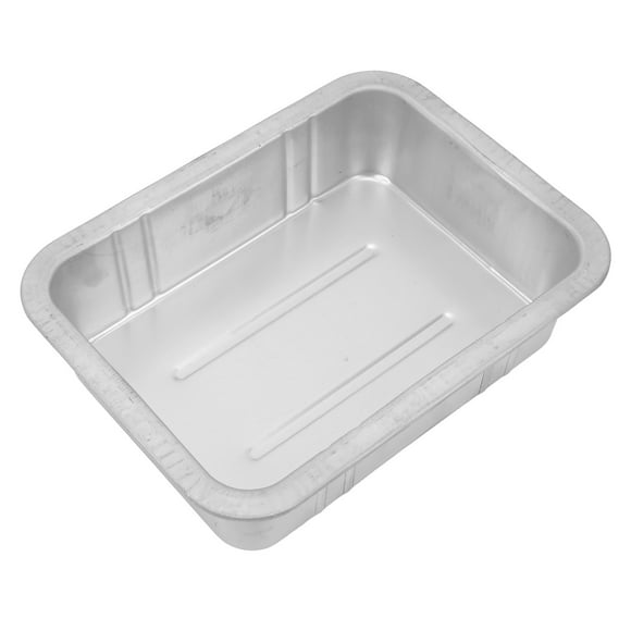 Oil Drain Pan Portable Universal Metal Construction Automotive Oil Change Container Portable Oil Drainer Pan White Metal Catch Basin