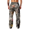 thumbnail image 6 of Havenx Men's Camo Baggy Sweatpants Wide Leg Dry Leaf Print Elastic Waist Sweat Pant with Pockets Open Bottom Camouflage Wear Loose Fit Y2k Workout Athletic Soft Clothes,Gray XL, 6 of 7