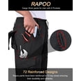 thumbnail image 2 of Pantalones Cargo Tácticos Resistentes al Agua para Hombre Rapoo Negro 96 cm, 2 of 6