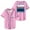 Pink, variant on Jey Uso Main Event Baseball Jersey Shirt V-Neck Women Men Short Sleeve Streetwear Clothes
