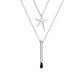 thumbnail image 4 of Joyería Runa Collar con colgante de acero inoxidable Amuleto Talismán Collar con signo JM, 4 of 4