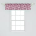 thumbnail image 2 of Ambesonne Colorful Window Valance, Transportation Elements, 54" X 12", Dried Rose Pale Pink, 2 of 3