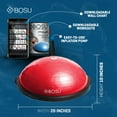 thumbnail image 2 of Bosu 72-10850 Home Gym The Original Balance Trainer 65 cm Diameter, Red & Black, 2 of 10