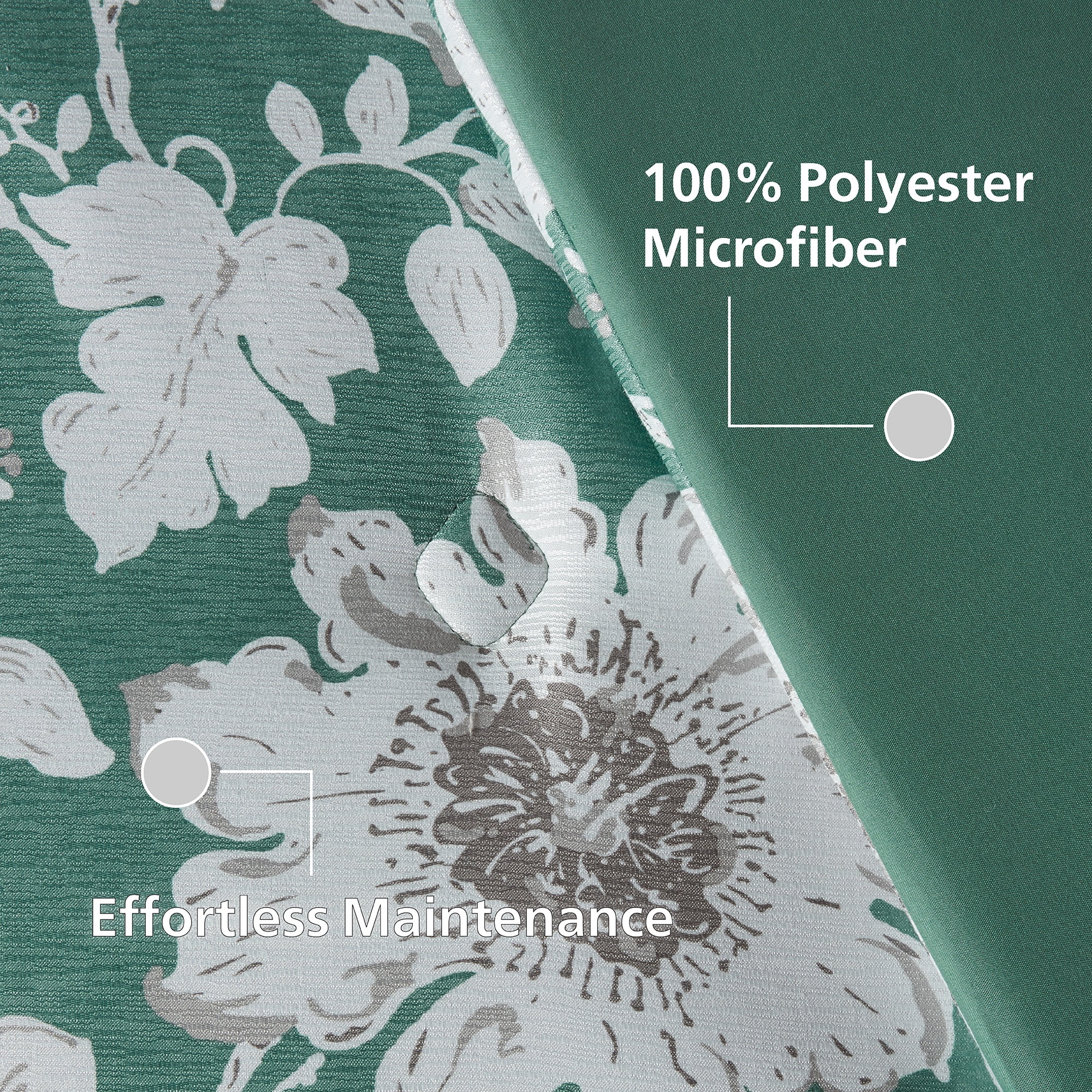 Mainstays All in One Reversible Comforter and Sheet set- 8 Piece, Twin, Green Floral