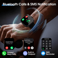 thumbnail image 4 of Smart Watch for Men Women, 2026 New 1.91" HD Smartwatch Fits for Android iPhone, Fitness Tracker with Bluetooth Answer/Make Calls/120+Sports Modes/IP68 Waterproof/Sleep/Pedometer, perfect gift Black, 4 of 7