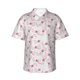 thumbnail image 1 of Fotbe Cute Bow Tie Camisa Hawaiana para Hombre Unisex – Camisa Casual de Verano con Botones de Manga Corta de Algodón y Lino,Large, 1 of 7