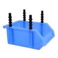 thumbnail image 1 of Tineasur Blue Plastic Warehouse Storage Bins Durable Component Boxes for Tool and Parts Organization, 1 of 8