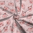 thumbnail image 6 of CLOOCL Oversized T-Shirt for Women Cute Pet Pig Print Blouse Casual Long Sleeve Female Plus Size Tops, 6 of 6