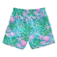 thumbnail image 2 of joogoo Boys Swim Trunks Palm Leaves and Shell Beach Board Shorts Drawstring Swimsuit S, 2 of 6