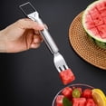 thumbnail image 5 of Watermelon Cutter With Watermelon Fork,2-In-1 Stainless Steel Watermelon Slicer Tool,Watermelon Knife,One Second Fruit Slicer,Dual Head Watermelon Fork Slicer Cutter,Kitchen Gadget 2Pcs, 5 of 9
