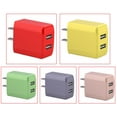 thumbnail image 4 of Wisewang US Plug Mobile Phone Charger Portable Socket Charging Adapter Head Watermelon Red 1Set, 4 of 6