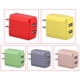 thumbnail image 3 of Seitruly de teléfono móvil con enchufe de EE. UU., adaptador de carga de enchufe de pared de viaje portátil USB Dual, cabeza Type3 NO3, 3 of 6