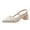 Beige, variant on SEANOPEN Deals Slingback Kitten Heels for Women Pointed Toe Low Chunky Heels Slip On Pumps with Buckled Straps Dress Work Heeled Sandals Size 5.5 Beige