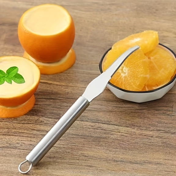 Citrus Peeler 9 Inch Stainless Steel Orange Peeler Tool for Home and Kitchen Multi Use Fruit Peeler for Citrus Mango Tomato Great Holiday Host Gift Wedding Registry Gift